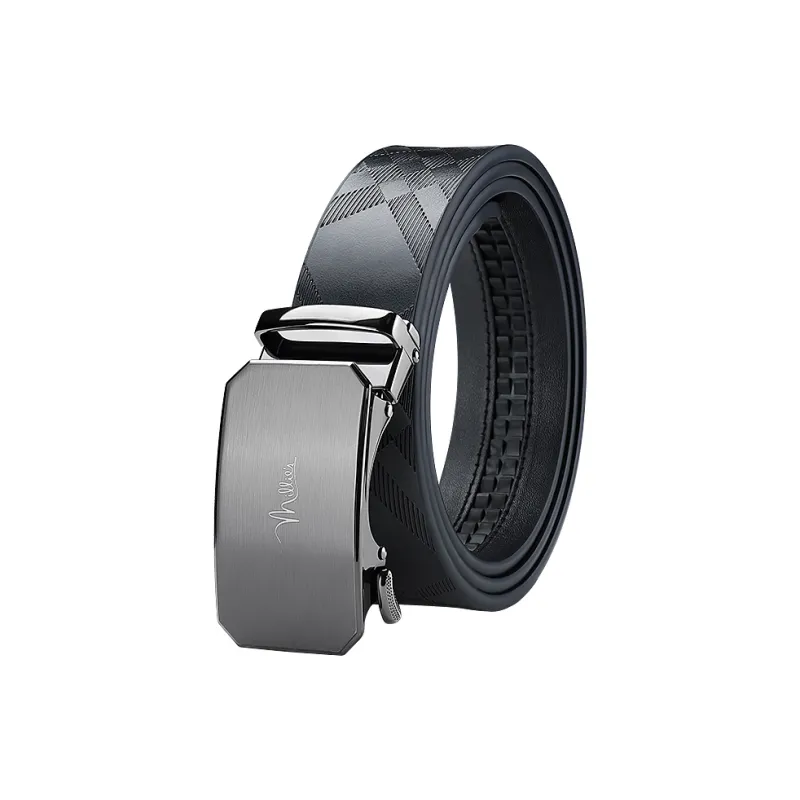 MILLIE'S Cow Split Leather Belts Men's Width 3.4cm-0