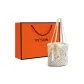 Ecru+Shopping Bag