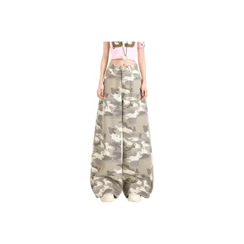 NHZN Jeans Women's Camouflage Apricot