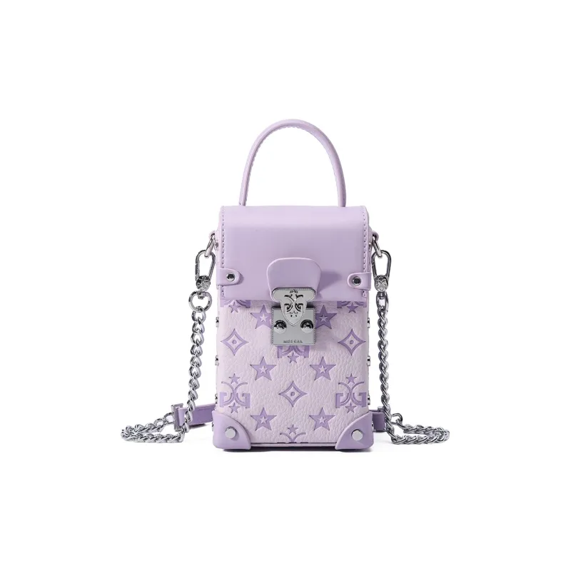 MISS GAIL Synthetic Leather Shoulder Bag, Crossbody Bag, Handbag Women's Purple-1