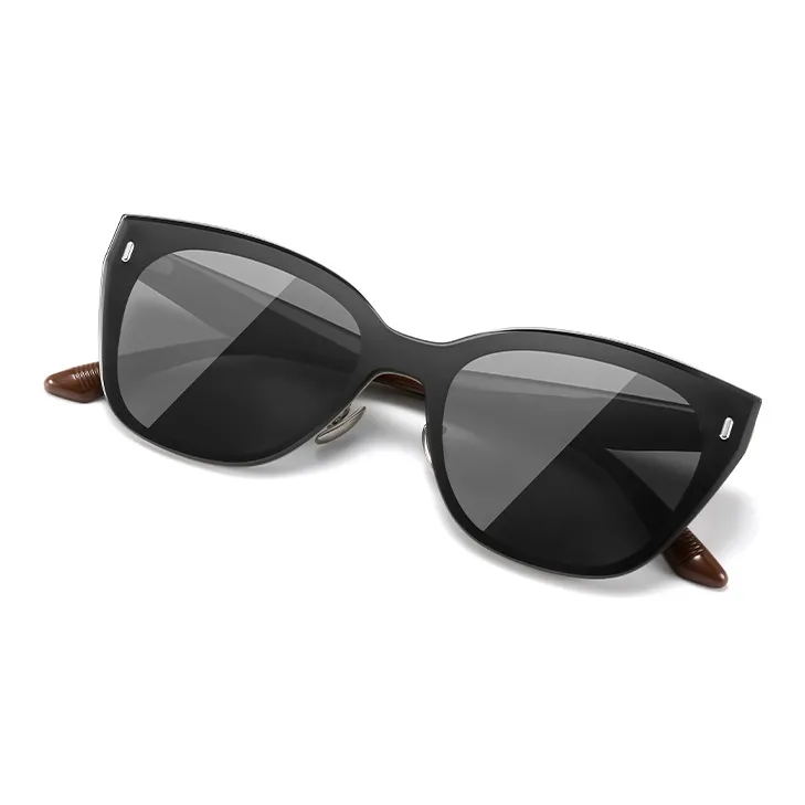 BERTHA TR/Memory Plastic Alloy Square Sunglasses Unisex-3