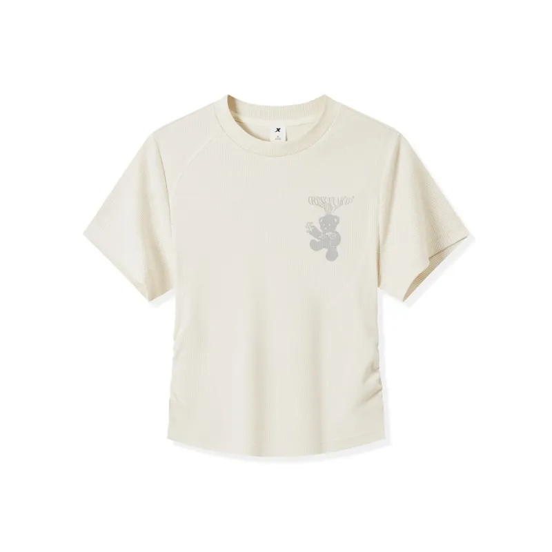XTEP T Shirt Women's Cotton White-0
