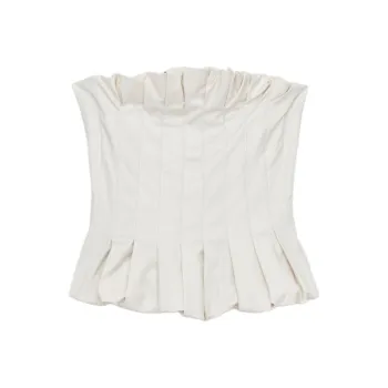 ARKET Strapless Tops Women's Ecru