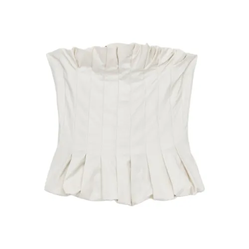 ARKET Strapless Tops Women's Ecru