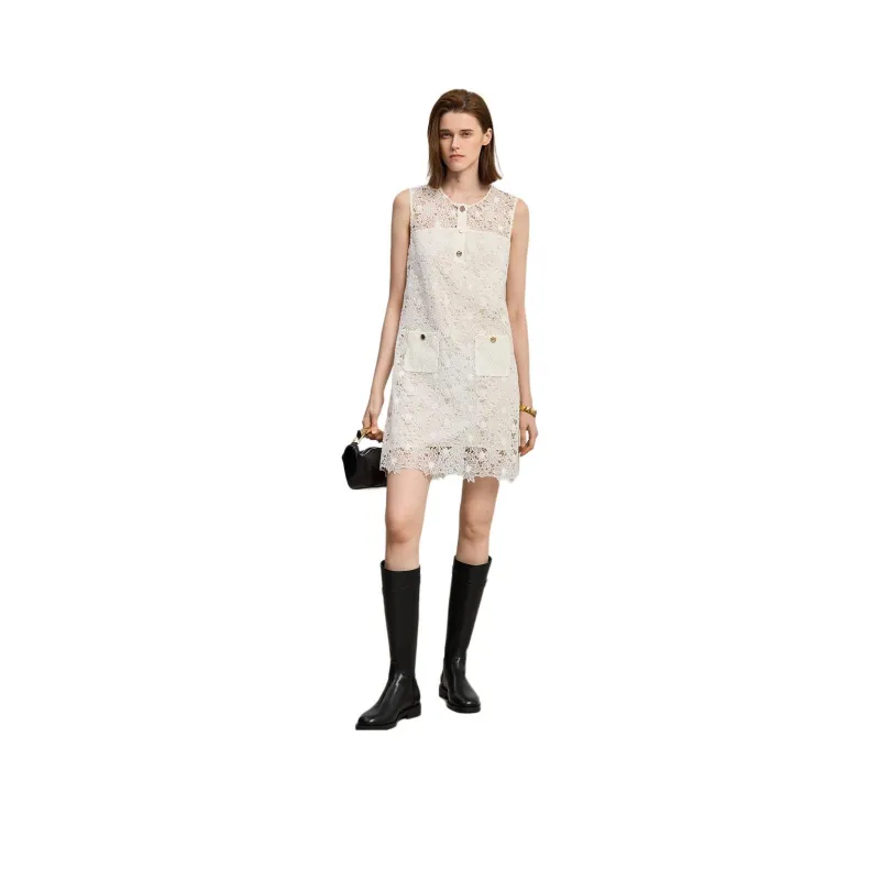 LILY Sleeveless Dresses Women's 604 Ecru-0