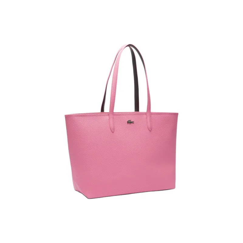 LACOSTE PVC Tote Bag, Shopping Bag, Handbag, Shoulder Bag Women's Pink-1