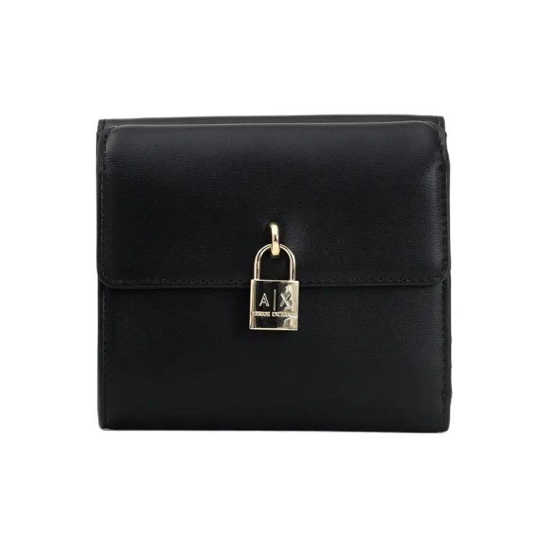 ARMANI EXCHANGEAE PU Polyurethane Wallet Women's Black-0