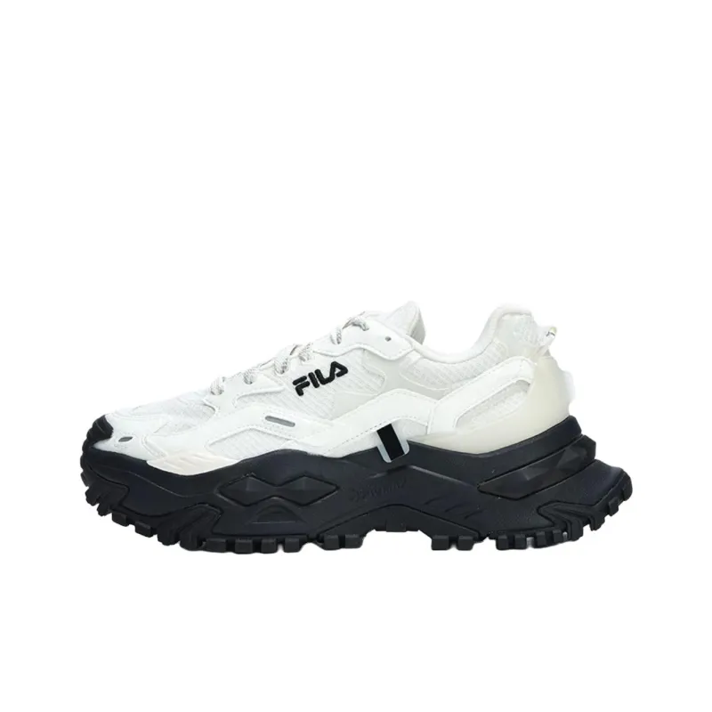 FILA FUSION BIANCO Anti Slip Wear Resistant Low Top Casual Shoes Women's White-0