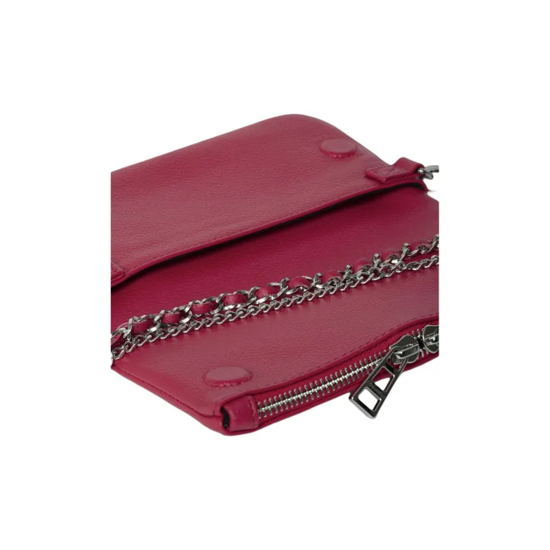 Zadig & Voltaire Cow Leather Shoulder Bag Women's Pink-2