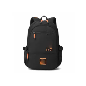 Boniu Nylon Fabric Backpack Unisex Black/Gray/Royal Blue/Jasper/Gray Green