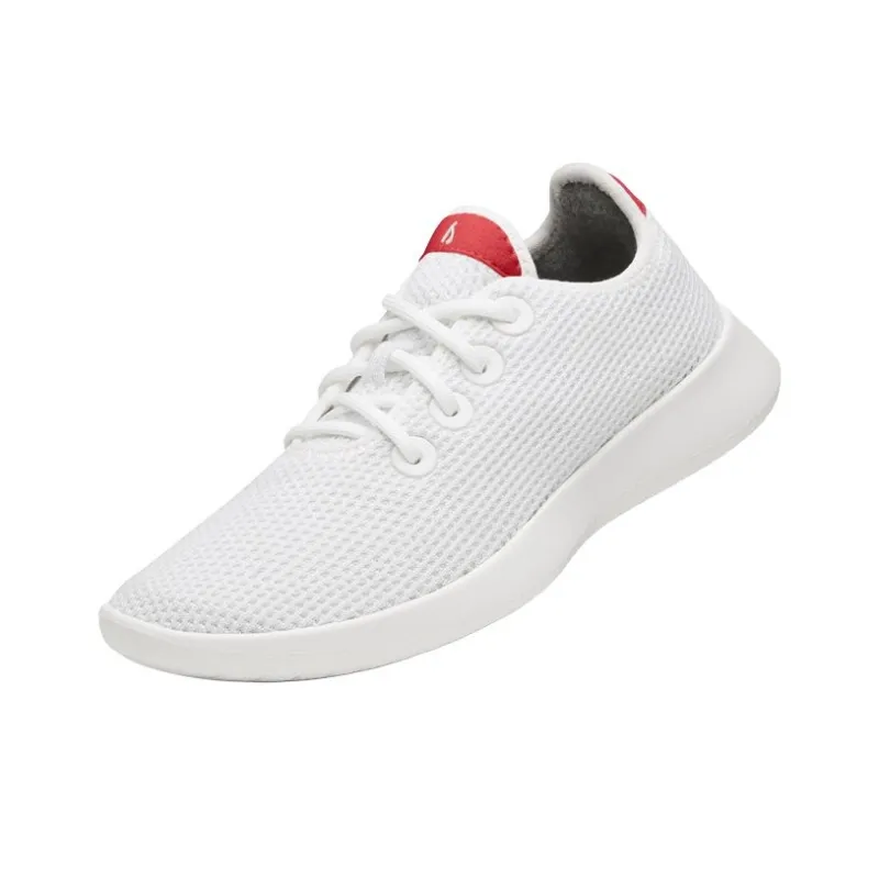 Allbirds Tree Runner Abrasion Resistant Slip Resistant Low Top Running Shoes Men's White-1
