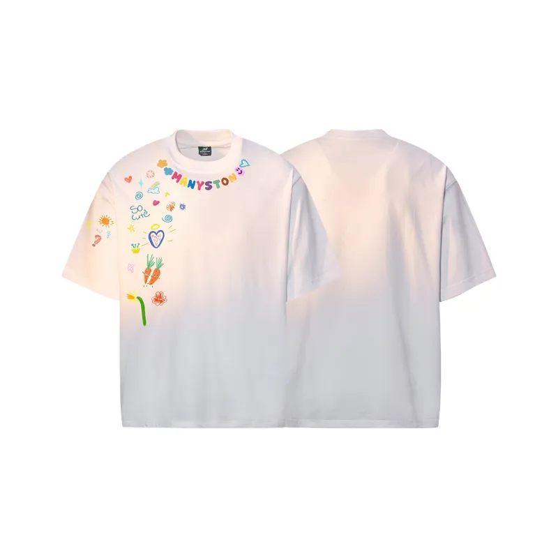 MANYSTON T Shirts Unisex-3