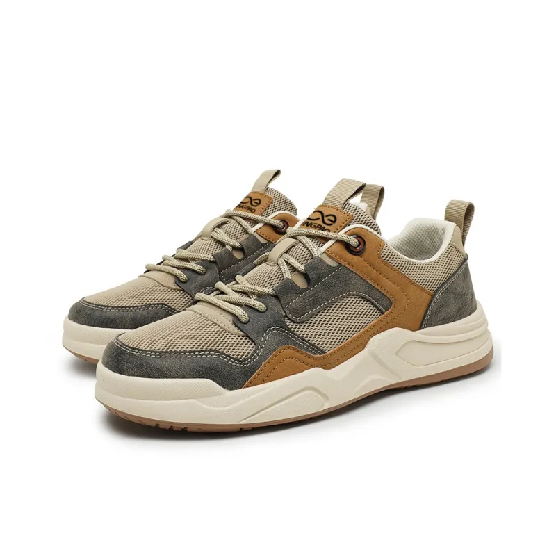 LINGPAO Shock Absorbers With Abrasion Resistant And Slip Resistant Properties Low Top Casual Shoes Men's-1