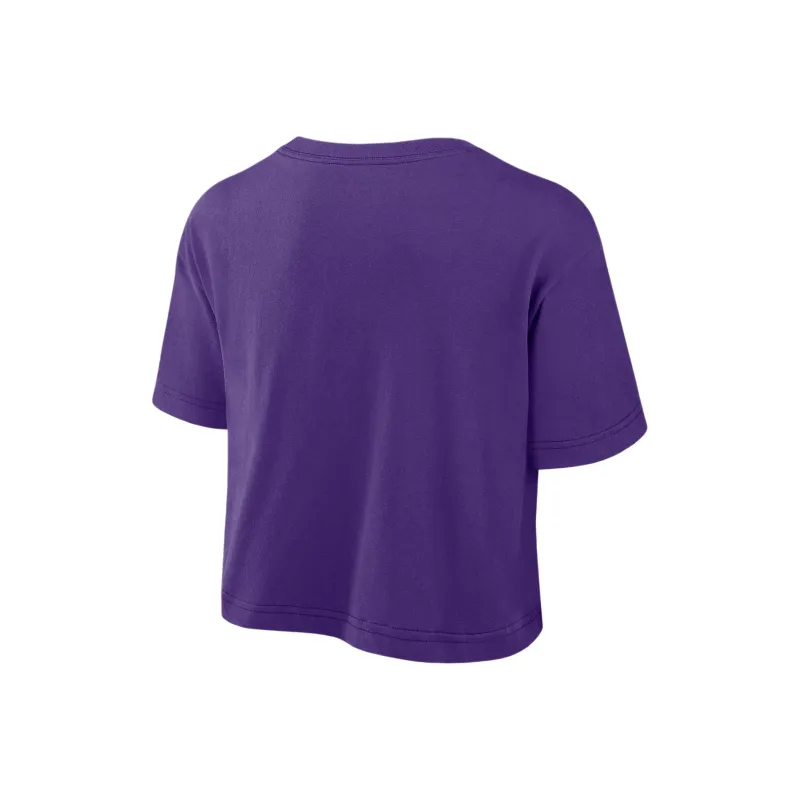Nike Lsu Athletic Prep Arch Women's Nike Dri FIT College Cropped T Shirt-1