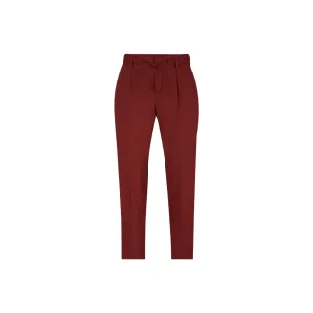 HUGO BOSS Relaxed-Fit Trousers In A Linen Blend Casual Pants Men's Light Brown
