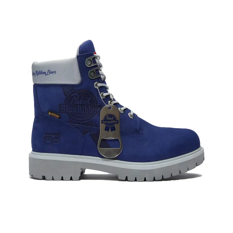 PABST BLUE RIBBON x Timberland PRO Abrasion Resistant Short Outdoor Boots Men's Blue-1