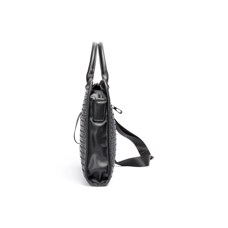 VIHUS PU Briefcase Regular Men's Black-2