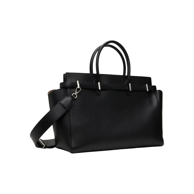 Jimmy Choo Diamond Calfskin Handbag Medium Size Women's Black-2