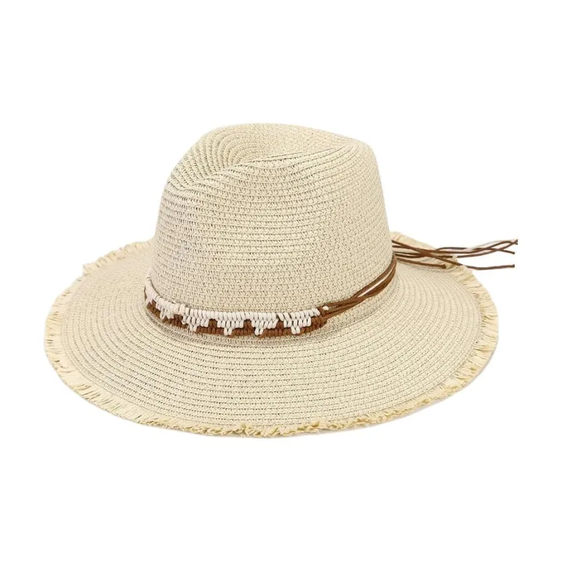 BOOLFEN Straw Woven Bucket Hats Unisex-3