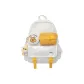 White with yellow + glasses fairy pendant