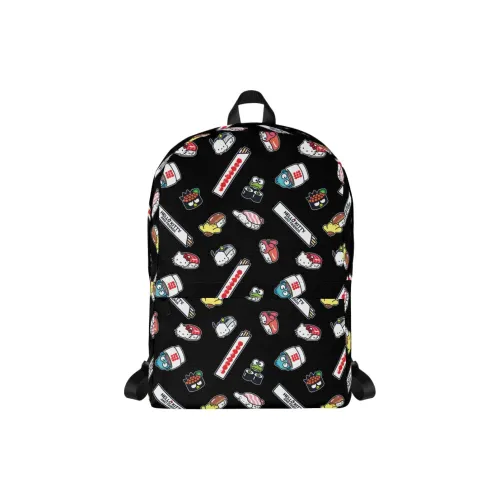 Sanrio Polyester Backpack Medium Size Women's Black