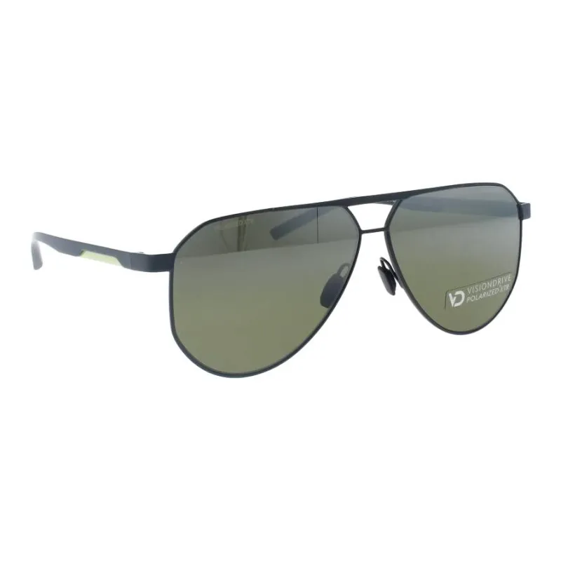 PORSCHE DESIGN Titanium Aviator Sunglasses Men's Black-2