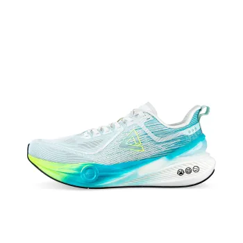 PEAK Taichi 7.0 PRO Running Shoes Men Low Top Super Light Milk White Blue