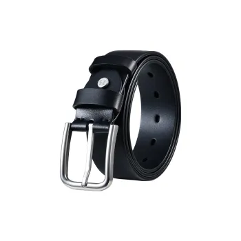 HLA Top Grain Cow Leather Cow Leather Belts Men's 3.85cm