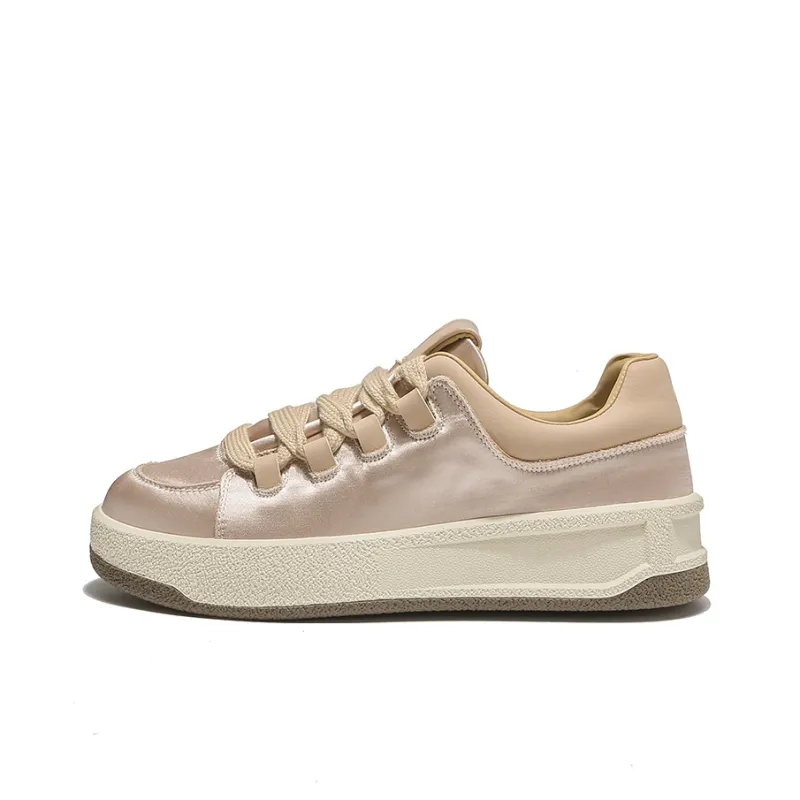 BDED Slip-Resistant Cushioning Breathable Height Increasing Low-Top Skateboard Shoes Women's-3