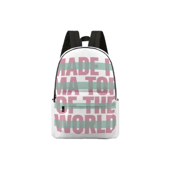 Soundbyte Polyester Backpack Unisex White