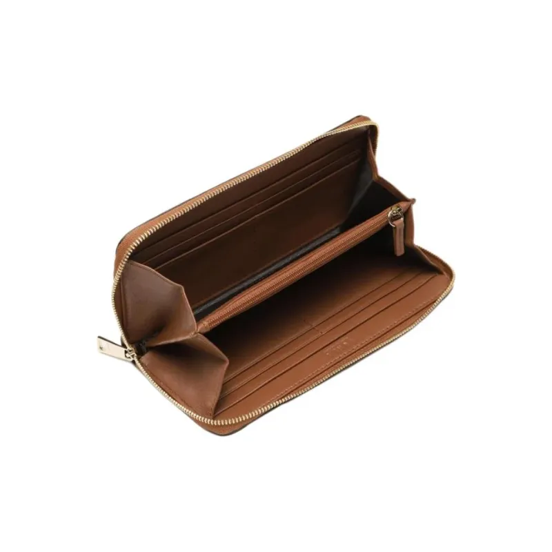 Furla Grain Cow Leather Wallet Women's Cognac Brandy-3