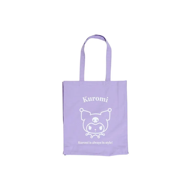 Sanrio Cotton Canvas Tote Bag, Shopping Bag, Shoulder Bag Women's Purple-0