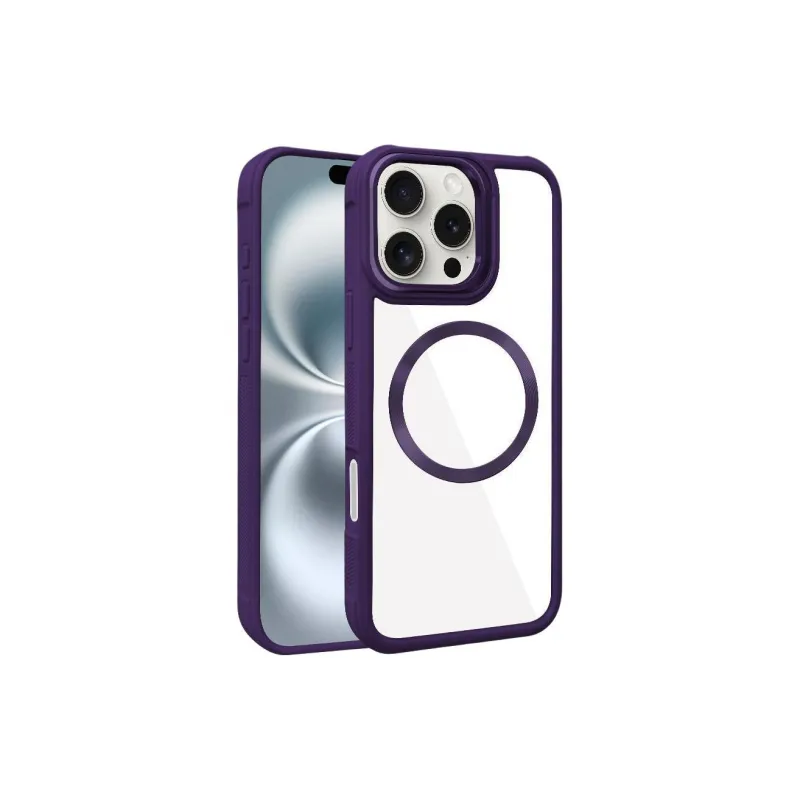 Record Star Acrylic Material Magnetic Electroplated Eye Phone Cases Compatibility IPhone15/16 Girlish-8