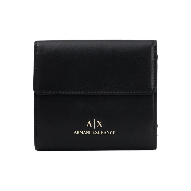 ARMANI EXCHANGEAE PU Polyurethane Wallet Women's Black-2