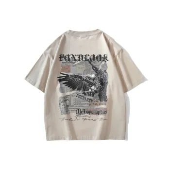 FONDLOOK T Shirts Unisex Light Beige Apricot