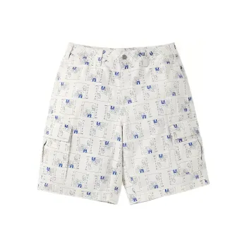 Thisisneverthat Long Field Collaboration Cargo Shorts Unisex White