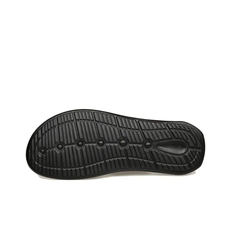 PT'SON Abrasion Resistant Slip Resistant Flip Flops Men's Black-2