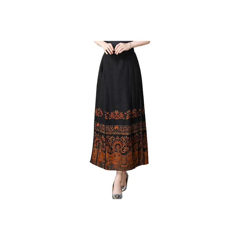 Yi Mengyuan Casual Long Skirt Women's-0