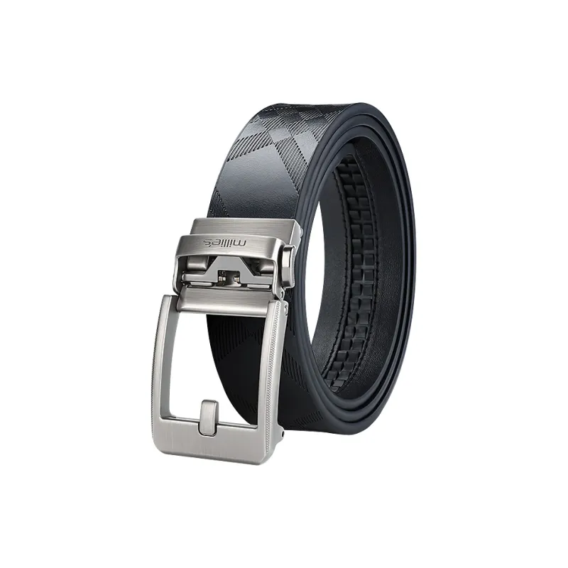 MILLIE'S Cow Split Leather Belts Men's Width 3.4cm-0