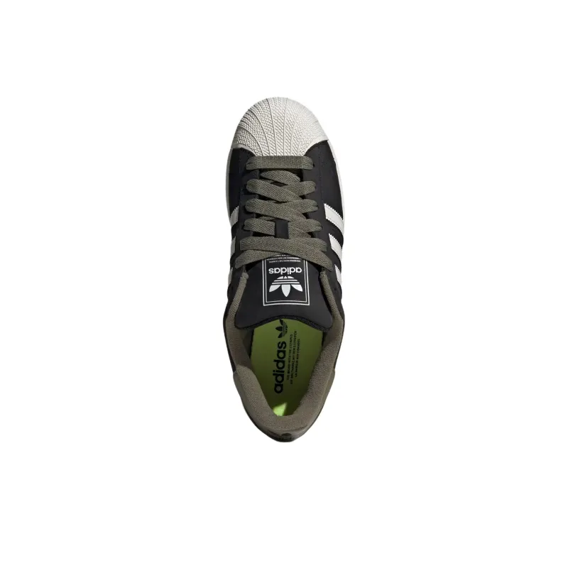 Adidas Originals Superstar 2 Anti Slip Wear Resistant Low Top Skateboard Shoes Unisex Black-4