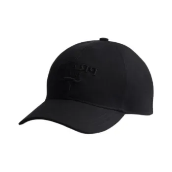 PRADA Cotton Baseball Caps Men's Black