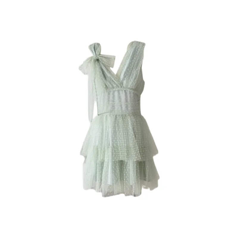 FLIM Slip Dresses Women's Green-0