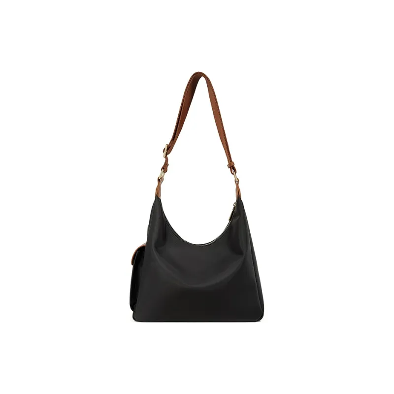 Teenmix Oxford Tote Shoulder Bag Tubas Women's Black/Milk Tea-3