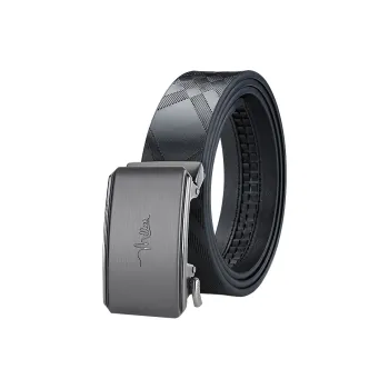 MILLIE'S Cow Split Leather Belts Men's Width 3.4cm