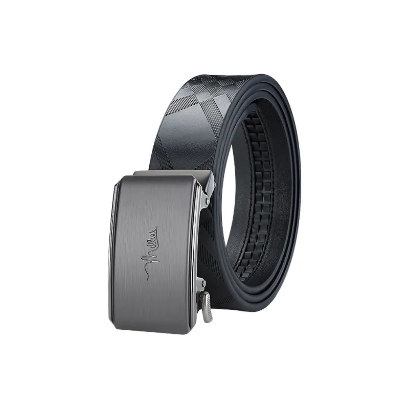 MILLIE'S Cow Split Leather Belts Men's Width 3.4cm-0
