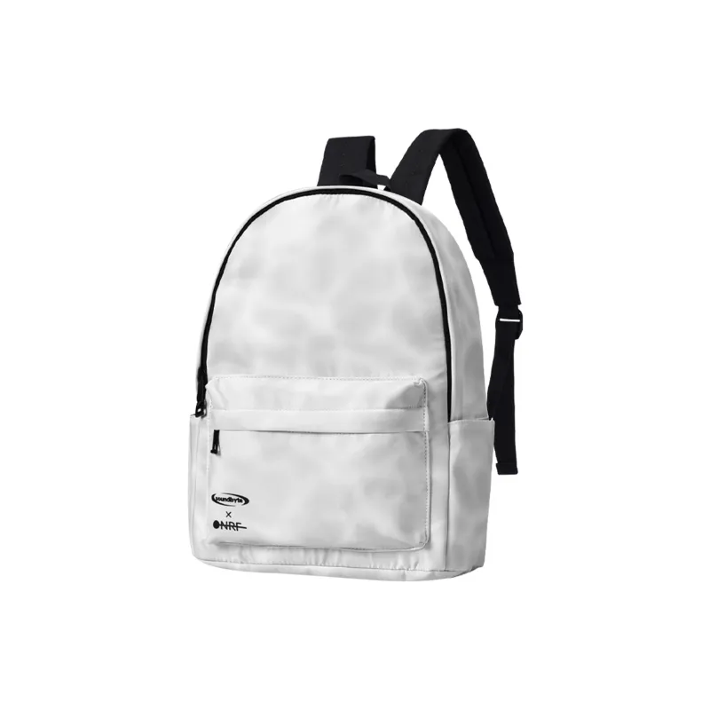 ONRF SOUNDBYTE Collaboration Polyester Backpack Medium Size Unisex White-1