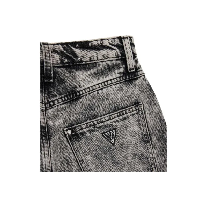 GUESS Denim Short Skirts Women's Smoke Gray-1