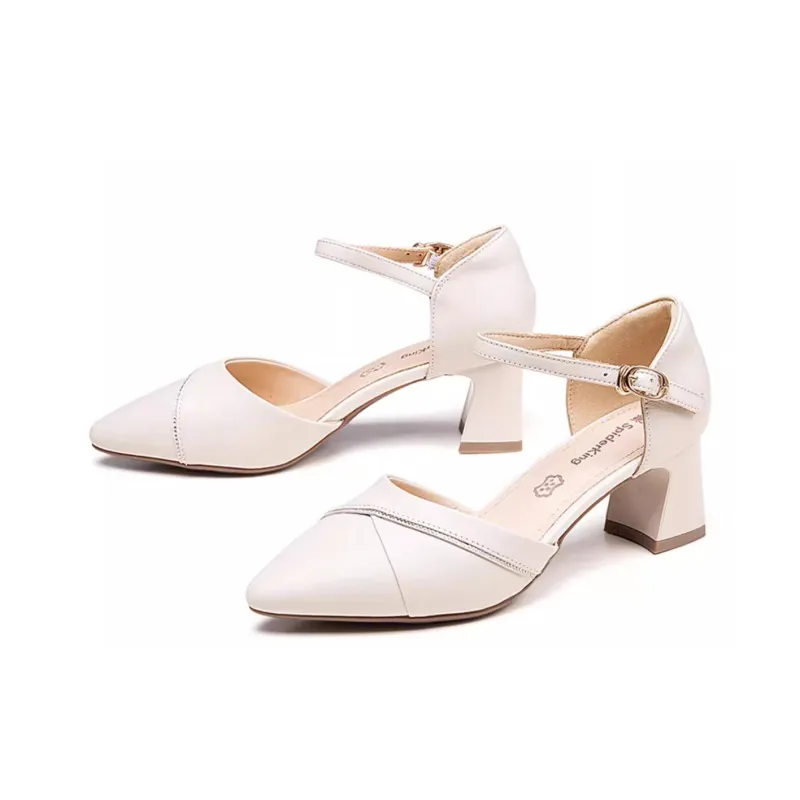 Spider King One Strap Sandals Women's Ecru-1