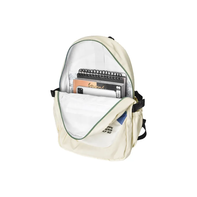 DRACONITE Polyester Backpack Regular Unisex Ecru-3