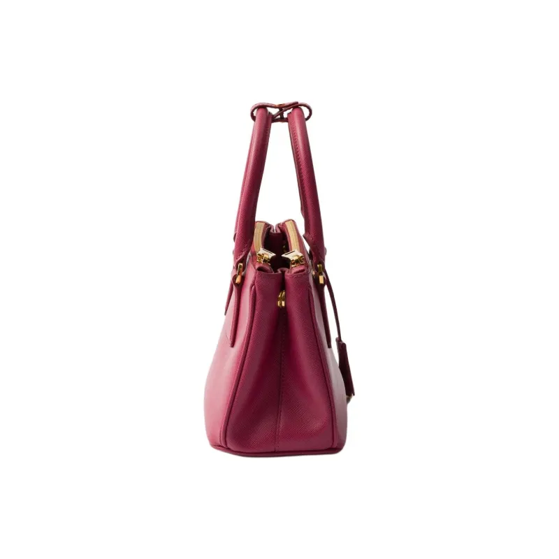 PRADA Calfskin One Shoulder Handbag Mini Women's Red-2